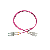 Fiber Optics Patch Cord -SC-SC - MM OM4 Duplex 3.0mm: 1m PVC