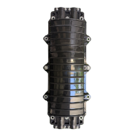 Fiber Optics Splice Closure – 24 fiber – Horizontal – Outdoor Underground – 435×180×80mm – Max: 96 cores.