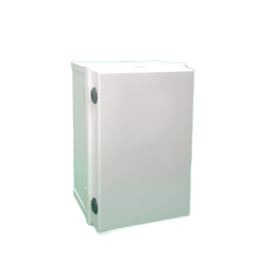 TJ-KG-2030   Hinged Enclosure with Plastic Lock   200x300x180   Grey Door